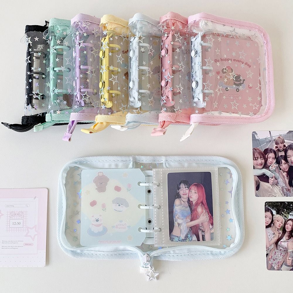 Kpop Photo Card Binder 3 Inch - 1 unidade de fichário portátil de
