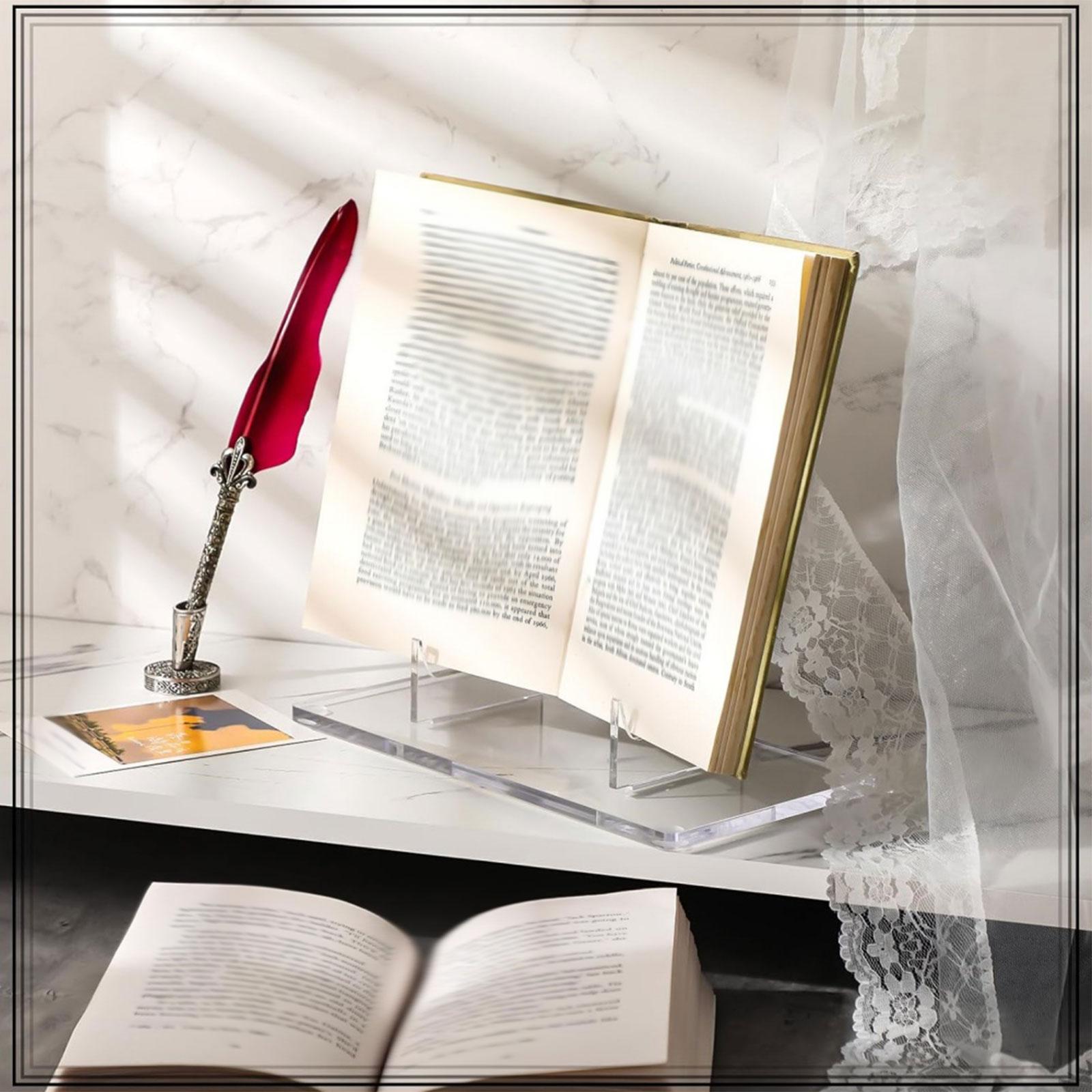 Suporte de Exibição em Acrílic - Clear Acrylic Book Stand Holder avaliação e preço