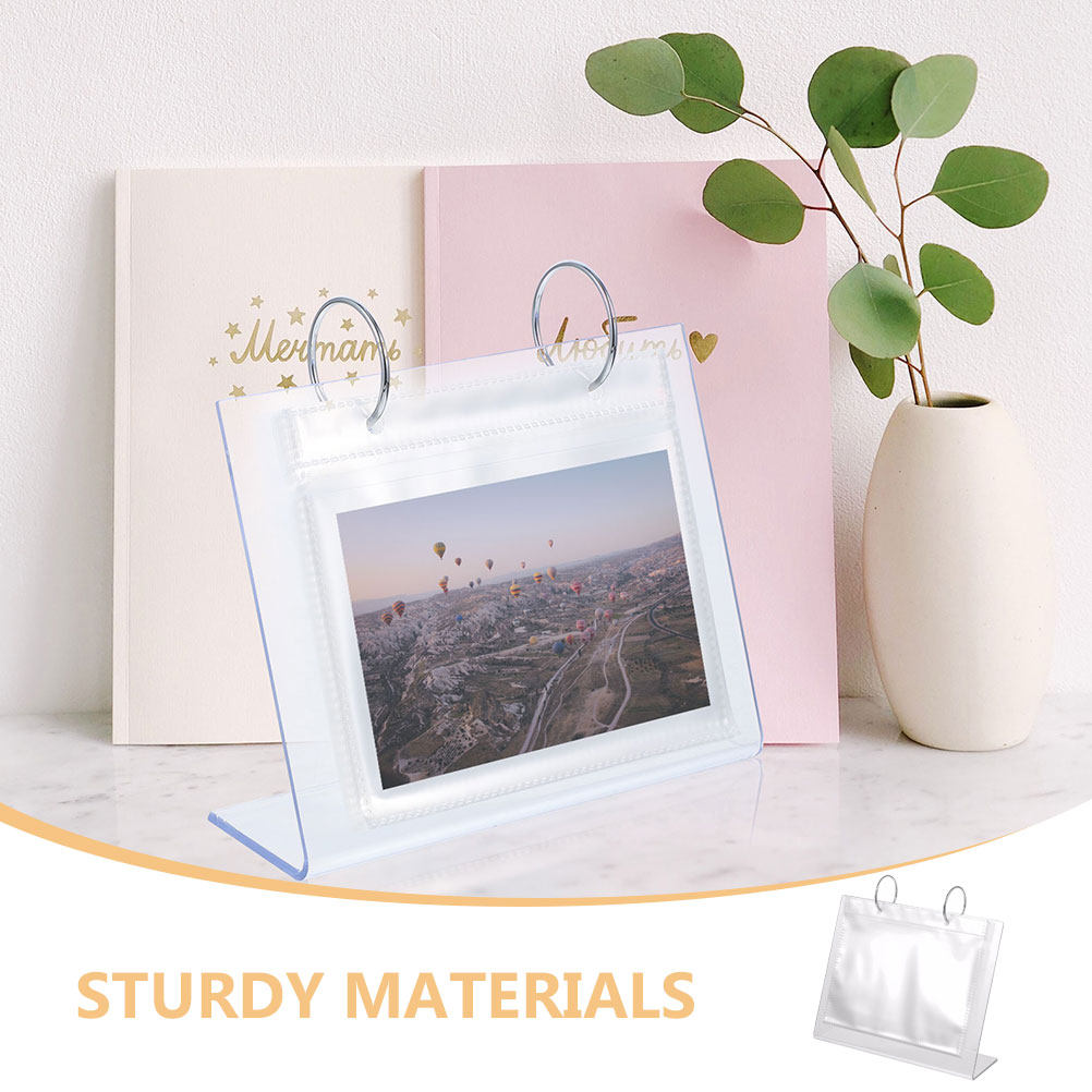 2 unidades de álbum de fotos e - Clear Acrylic Book Stand Holder avaliação e preço