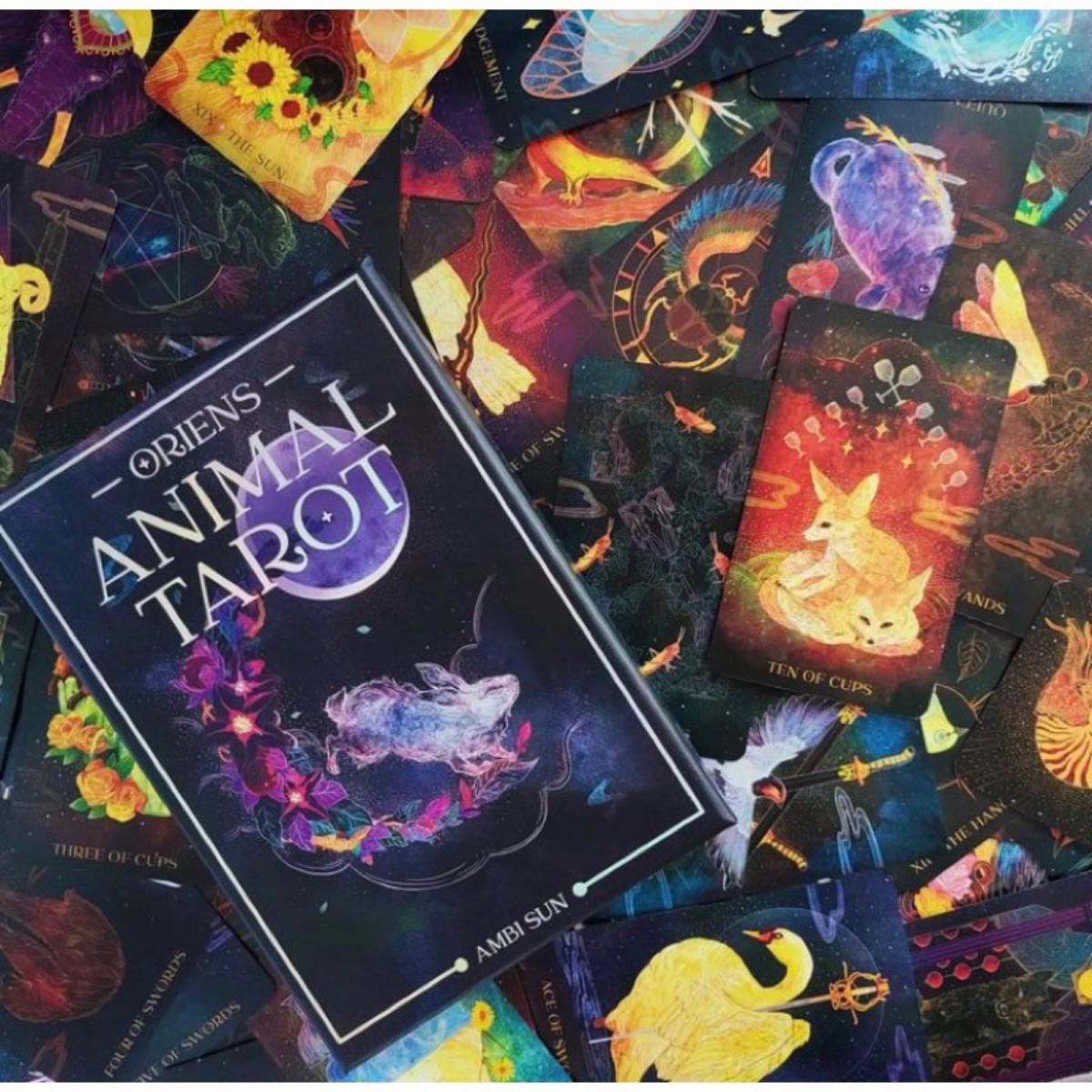 Oriens Tarot animal cartões co - Tarot Deck With Guidebook avaliação e preço