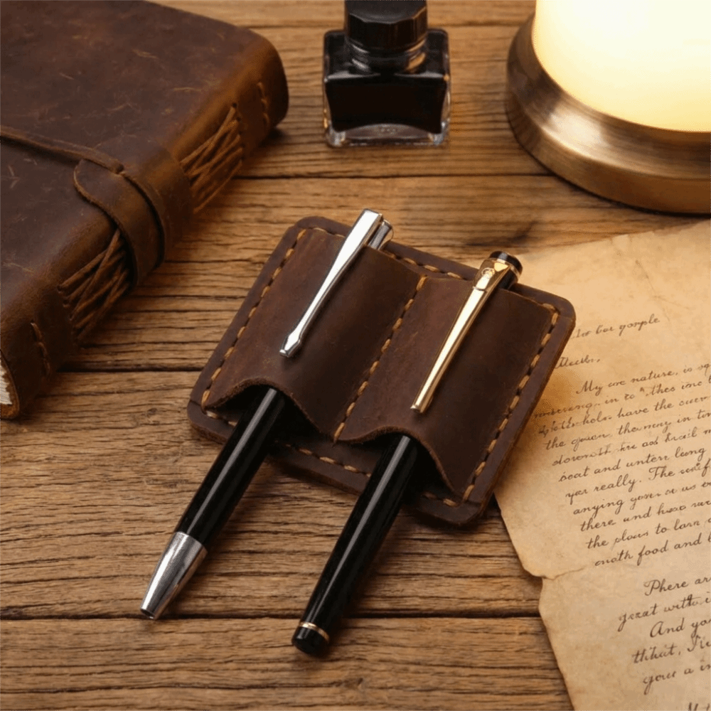 Suporte Duplo Vintage de Couro - Vintage Leather Journal Notebook avaliação e preço