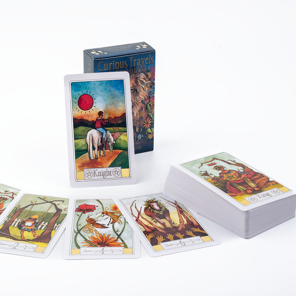 Curioso viagens tarô 10.3*6cm  - Tarot Deck With Guidebook avaliação e preço