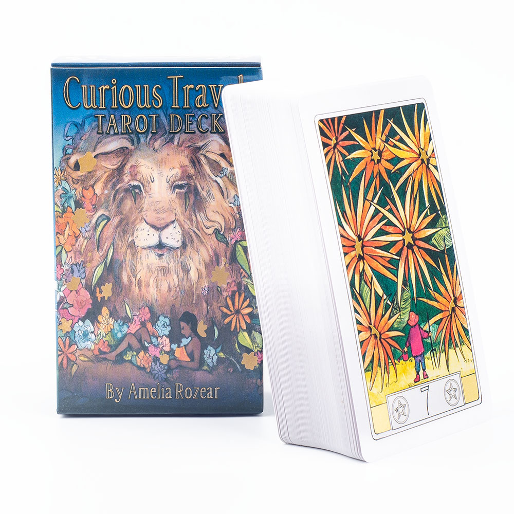 Curioso viagens tarô 10.3*6cm  - Tarot Deck With Guidebook avaliação e preço
