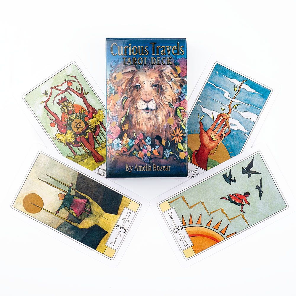 Curioso viagens tarô 10.3*6cm  - Tarot Deck With Guidebook avaliação e preço